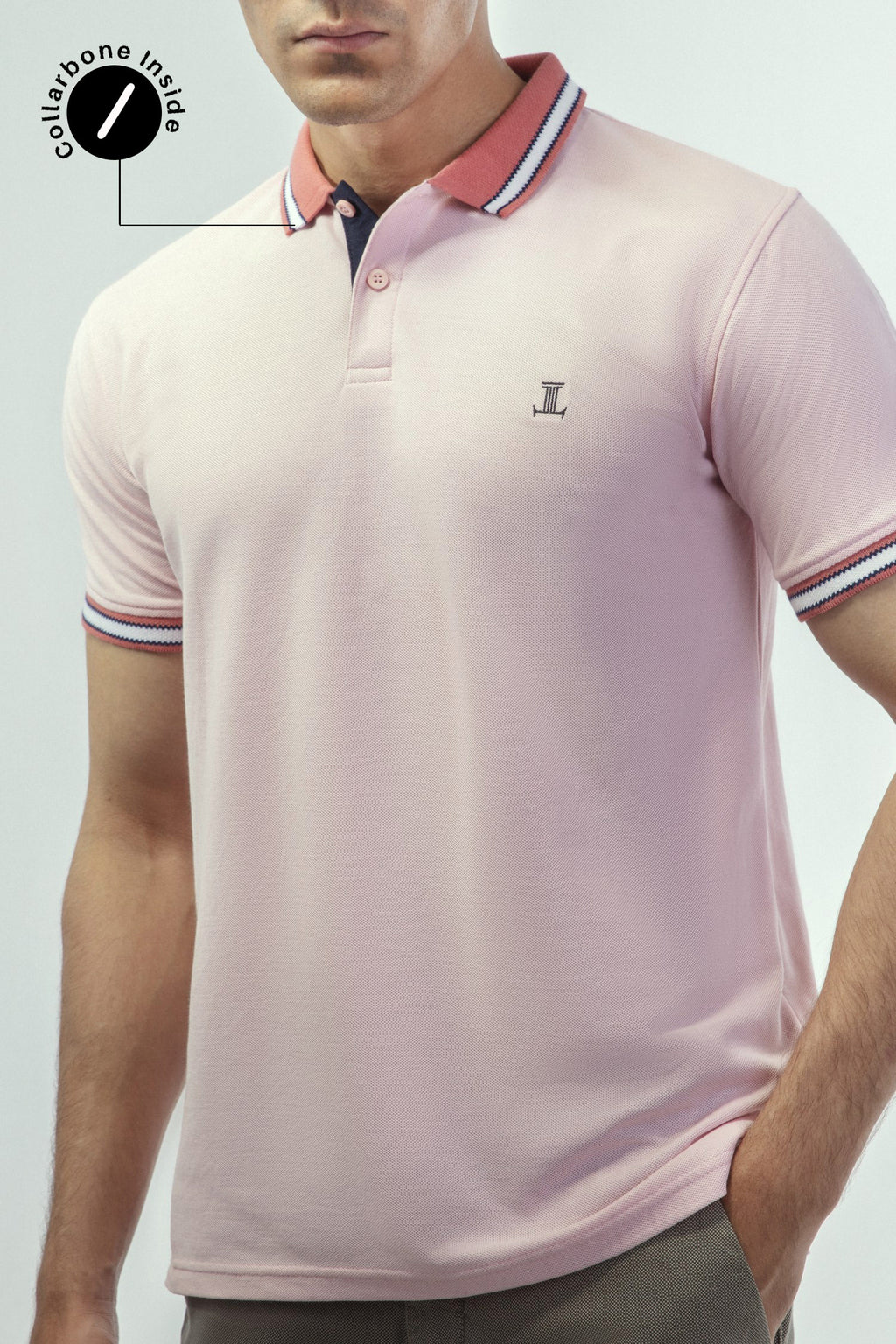 Polo shirt pink outlet color